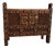 Antique Indian Hand-Carved Wooden Cabinet with Mirror Inlay and Hidden Compartment For Sale