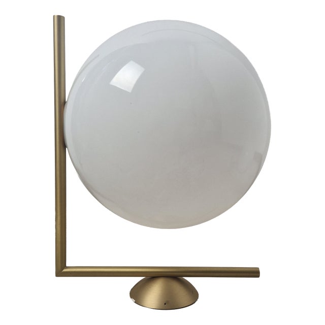 Vintage Wall Lamp in Brass with Glass Sphere by Michael Anastassiades for Flos, 2010s For Sale