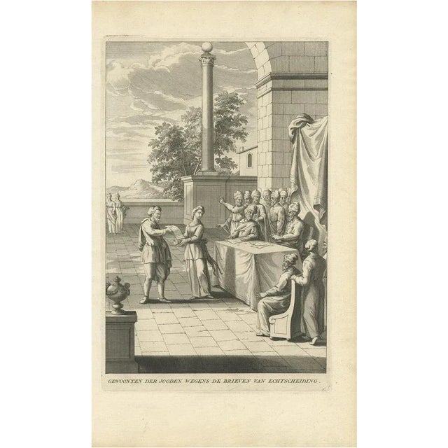 Calmet, The Divorce Customs of the Jews, 1725, Print For Sale - Image 5 of 5