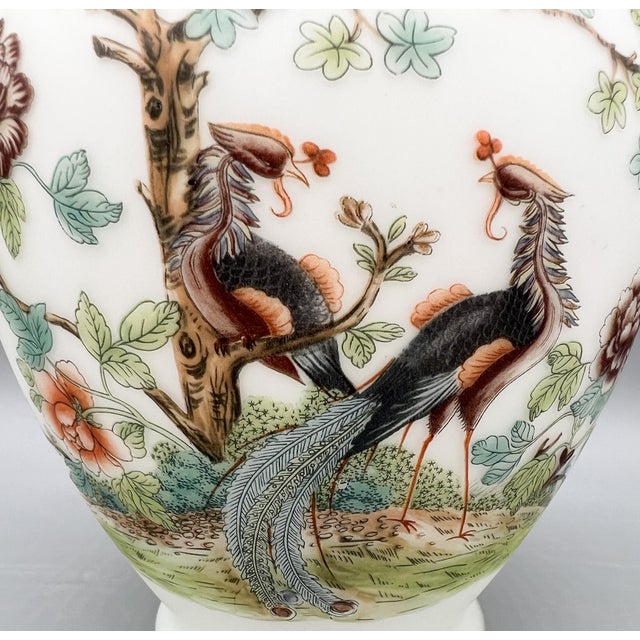 Glass Vintage Italian White & Gold Chinoiserie Lidded Jar – Norleans - Chinoiserie, Hollywood Regency, Traditional For Sale - Image 7 of 13