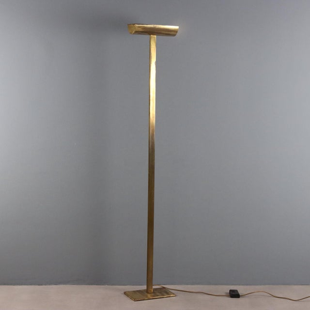 Vintage Floor Lamp in Brass, 1980s For Sale - Image 6 of 11