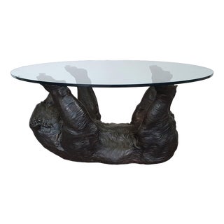 Bear Coffee Table in Bronze For Sale