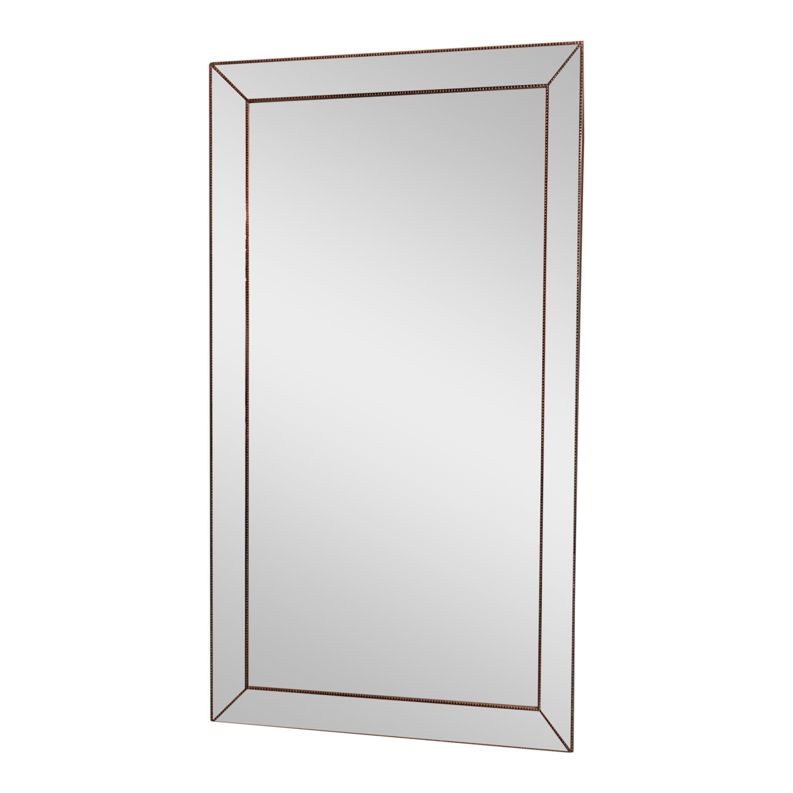 Restoration Hardware Beaded Leaner Mirror Chairish