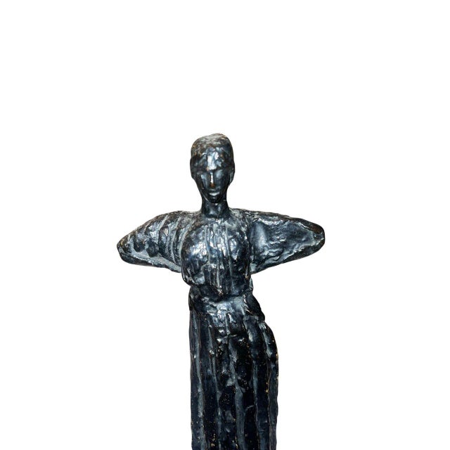 Early 20th Century Early 20th Century Émile-Antoine Bourdelle Bronze Statuette Representing Madeleine Charnaux. For Sale - Image 5 of 9