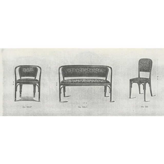 No. 715 Dining Chairs attributed to Gustav Siegel for J&J Kohn, 1920s, Set of 6 For Sale - Image 14 of 15