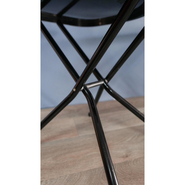 Black Black Folding-Chair Sebastian by Niels Gammelgaard for Ikea Sweden, Italy, 1987, Set of 2 For Sale - Image 8 of 16