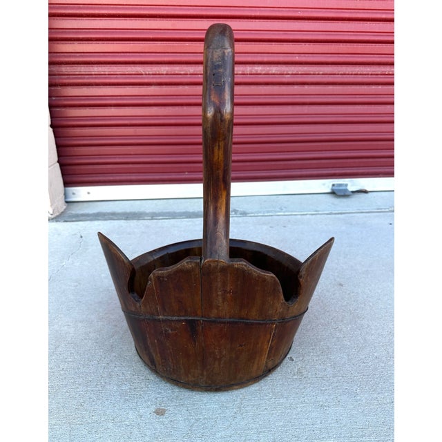 Chinese Vintage Chinese Wood Swan Bucket For Sale - Image 3 of 8