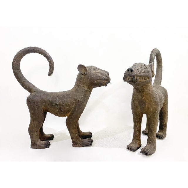1930s Bronze Leopards, 1930s, Set of 2 For Sale - Image 5 of 14
