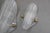 Space Age Ice Glass Wall Lights in Murano Glass from Hillebrand, 1970s, Set of 3 For Sale - Image 3 of 10