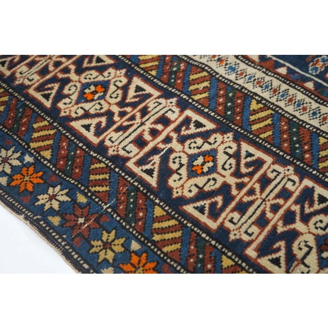 Late 18th Century Late 18th Century Antique Perpedil Rug 4'2'' x 5'2'' For Sale - Image 5 of 9