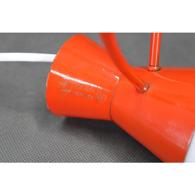 Vintage Red Table Lamp by Josef Hurka for Napako, 1960s For Sale - Image 9 of 14