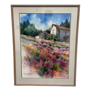 Melinda Cowdry Oregon House Watercolor, Circa 1990