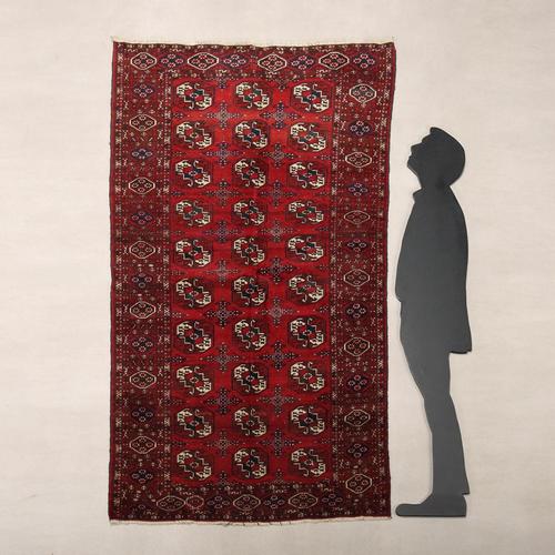 Bukhara rug in wool, fine knot, hand-made. This piece is attributed to the mentioned designer/maker. It has no attribution...