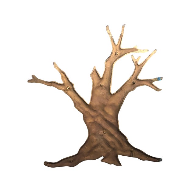 Bronze Tree Mid 20th century Garden Wall Sculpture For Sale - Image 13 of 18