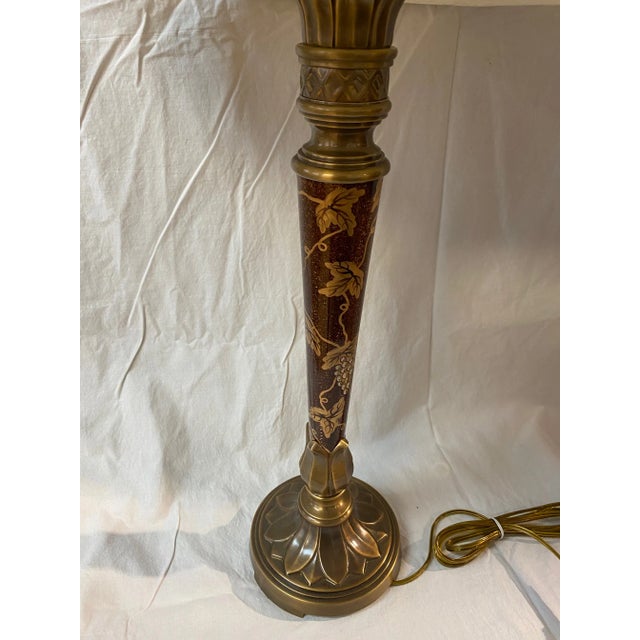 Lamp With Grapevine Column For Sale - Image 9 of 12