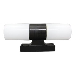 Mid-Century Modern Bakelite and Glass Wall Light, Czechoslovakia, 1960s For Sale