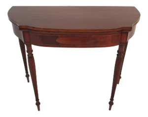 1900s Traditional Solid Mahogany Card Table