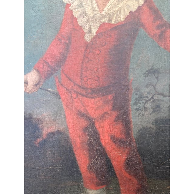 18th Century Old Master Painting of a Boy Full Figure For Sale - Image 10 of 15