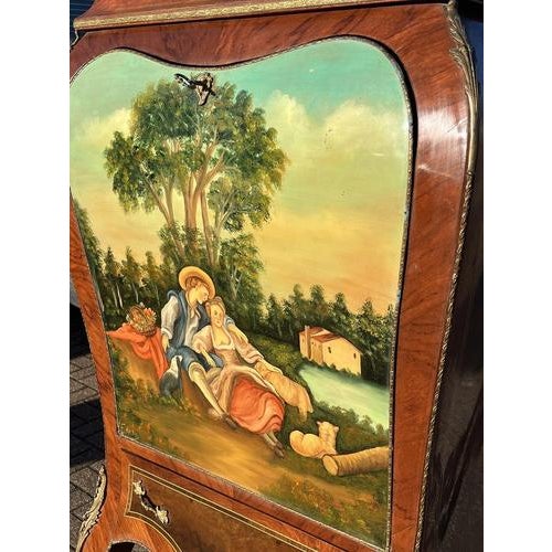 French Style Drinks Cabinet with Ormolu and Marble For Sale - Image 4 of 13