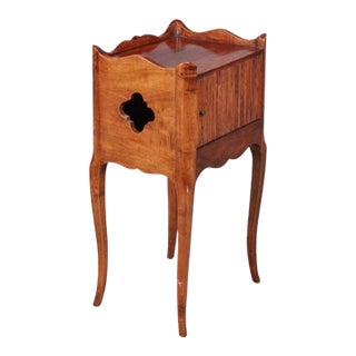 French Provincial Walnut Night Stand For Sale