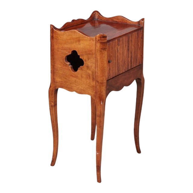 French Provincial Walnut Night Stand For Sale