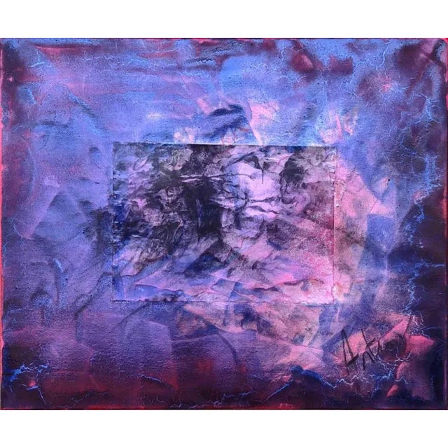 Contemporary Artemio Ceresa, Scorci d'Infinito Red Border n.1, Mixed Media, 2023 For Sale - Image 3 of 3