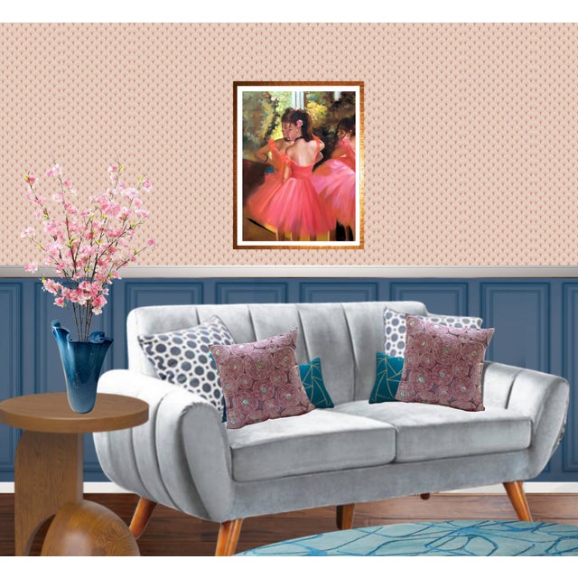 Large Blue Murano Ruffled Art Glass Vase For Sale - Image 11 of 12