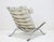 Metal Ari Chair and Ottoman in Leather and Steel by Arne Norell, 1970s For Sale - Image 7 of 12