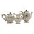 Antique Art Deco Sterling Silver L. Maciel Mexican 3 Piece Tea Coffee Set 1935 For Sale - Image 4 of 17