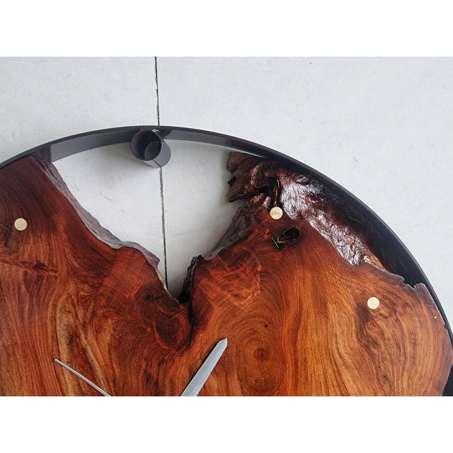 Flow of Time – One-of-a-Kind Handcrafted Driftwood Wall Clock Sculpture For Sale - Image 16 of 18