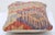 Tribal Arteverk Handwoven Afghan Kilim Lumbar Pillow — Orange & Gold Diamonds For Sale - Image 3 of 3