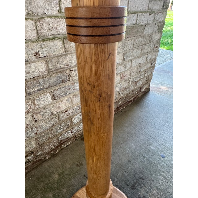 Vintage Danish Light Wood Floor Lamp For Sale - Image 10 of 16