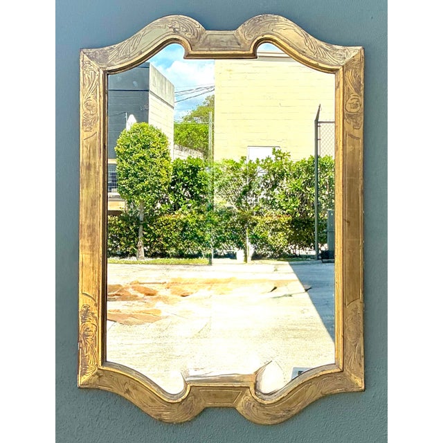 Vintage Carved Gilt Mirror For Sale - Image 11 of 12