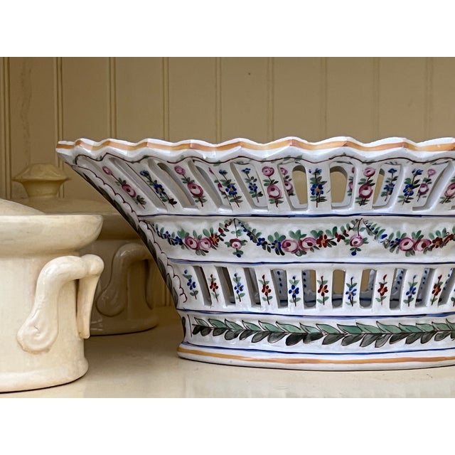 French Reticulated Bowl by Sevres, C. 1900 For Sale - Image 14 of 16
