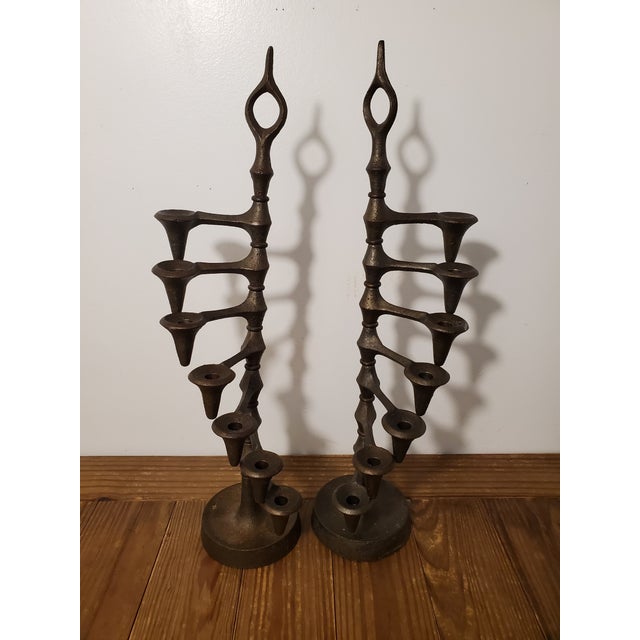 Vintage MidCentury 1960s Jens Quistgaard Dank Danish Cast Iron Candle