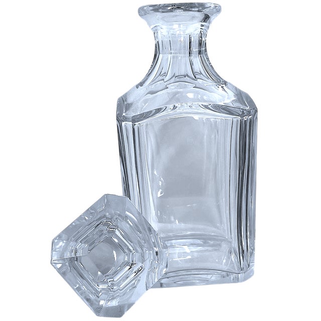 2020s Baccarat Harcourt Pattern Crystal Whiskey Decanter | French Cut Crystal For Sale - Image 5 of 8