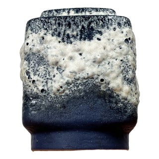 Mid-Century Modern West German Pottery WGP Fat Lava Vase from Dümler & Breiden, 1960s For Sale
