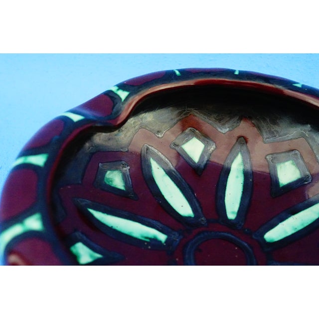Vintage Art Deco Futurist Ceramic Ashtray by Fama F.A.M.A. Ascoli Piceno, 1930s For Sale - Image 15 of 18