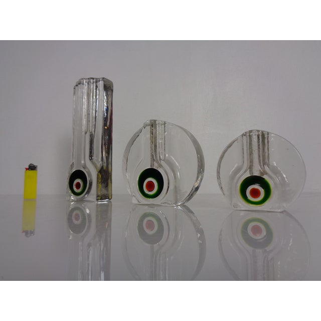 Pop Art Glass Vases by H. Düsterhaus for Walther-Glas, Germany, 1960s, Set of 3 For Sale - Image 4 of 11
