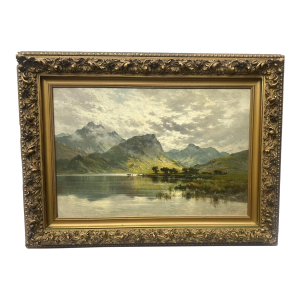 Alfred Fontville De Breanski Jr. (1877-1957) Uk. Original Oil Painting on Canvas