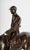 Pierre-Jules Mêne Style Equestrian Bronze Sculpture of Rider on Horse with Rouge Marble Base An elegant equestrian bronze...