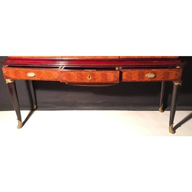 Brown Mid-Century Italian Display Cabinet Attributed to Paolo Buffa For Sale - Image 8 of 11