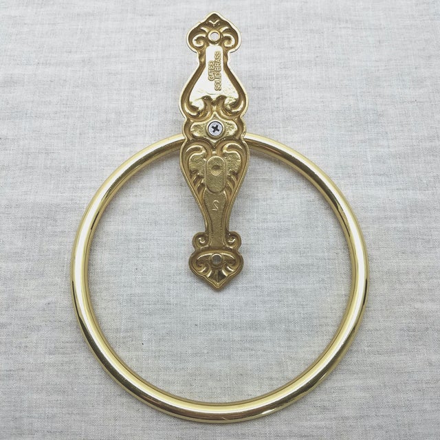 Vintage Brass Towel Ring Chairish