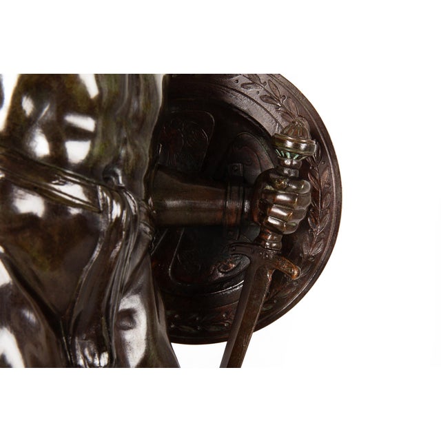 German School Bronze Sculpture of Victorious Achilles Circa 1900 For Sale - Image 11 of 18