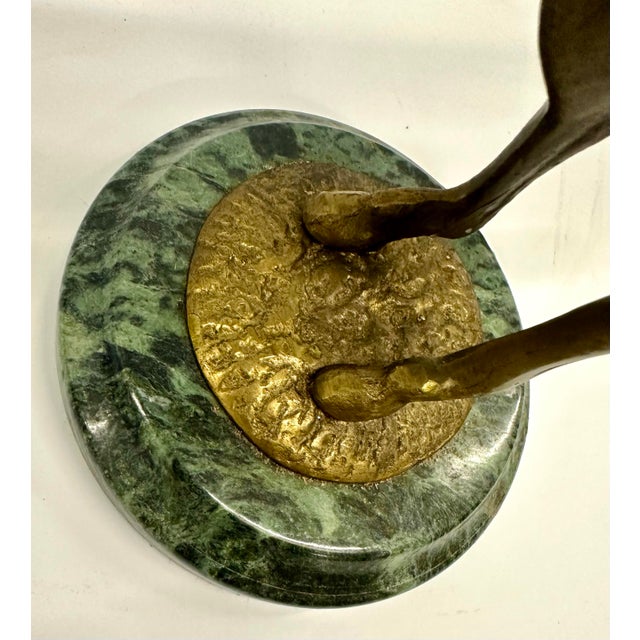 Brass Mid Century Brass Candle Holder Stag Animal Deer Brass Metal Petites Choses Sculpture For Sale - Image 8 of 10