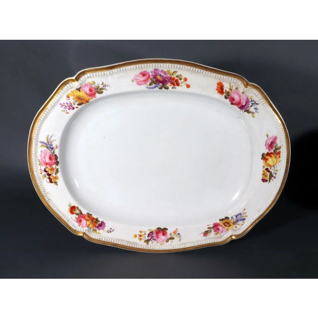 Derby Porcelain Derby Porcelain Large Flower-Painted Soup Tureen, Cover and Stand With Gilt Lion Masks and Paw Feet, Circa 1815–1825 For Sale - Image 4 of 12