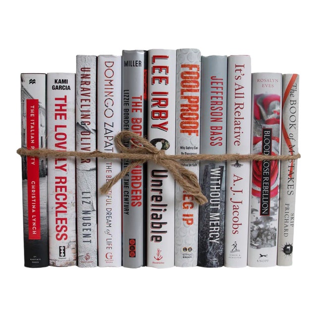 Decorative Books - Ash Dust Jacket Book Bundle - 1 Foot of Grey Books For Sale