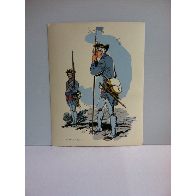 18th Century Military Uniforms Color Print The 34th Lasarre