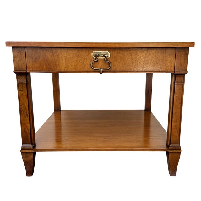 Neoclassical 1970s Baker Furniture French Regency Cherry Side Tables - A Pair For Sale - Image 3 of 17