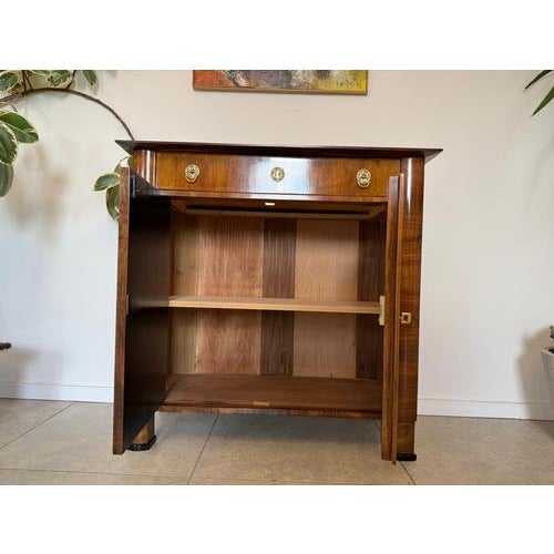Wood Biedermeier Trumeau Style Buffet in Walnut, 1970s For Sale - Image 7 of 11
